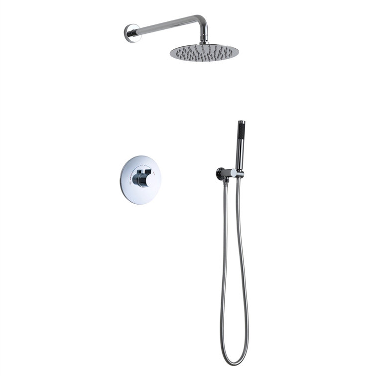 FontanaShowers 2Way Function Thermostatic Complete Shower System with